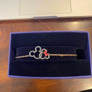 Swarovski Mickey and Minnie Bracelet
